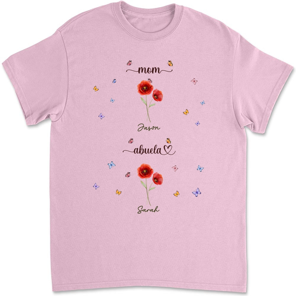 Custom Christmas & Birthday Gift for Grandma • First Mom Now Grandma - Personalized Shirt