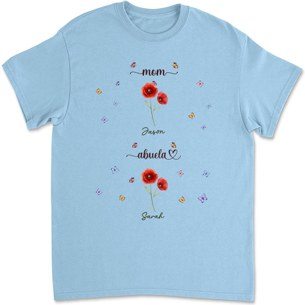Custom Christmas & Birthday Gift for Grandma • First Mom Now Grandma - Personalized Shirt