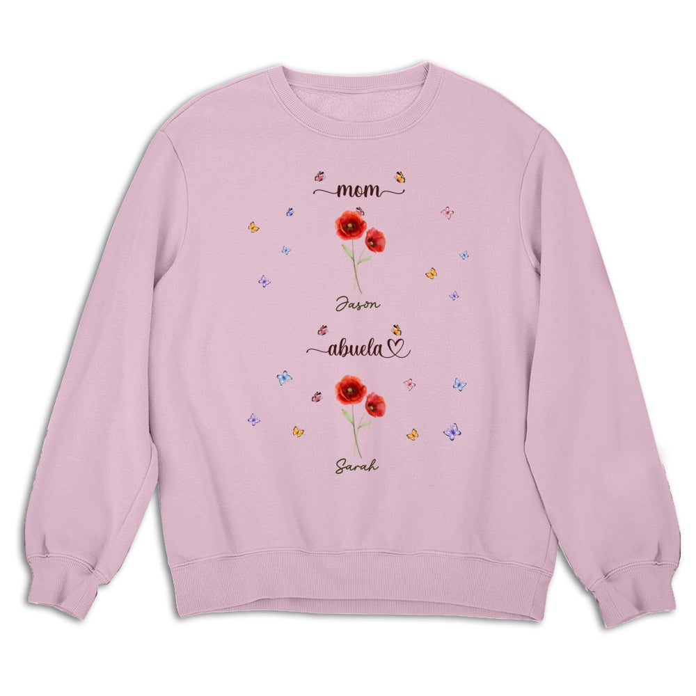 Custom Christmas & Birthday Gift for Grandma • First Mom Now Grandma - Personalized Shirt