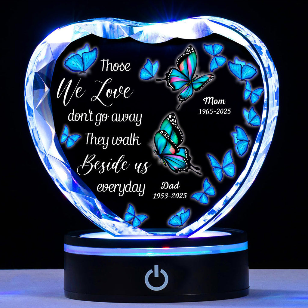 Beside Us Everyday - Personalized Crystal Led Light