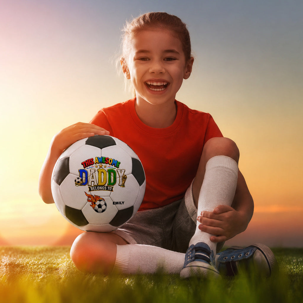 This Awesome Dad - Personalized Soccer Ball