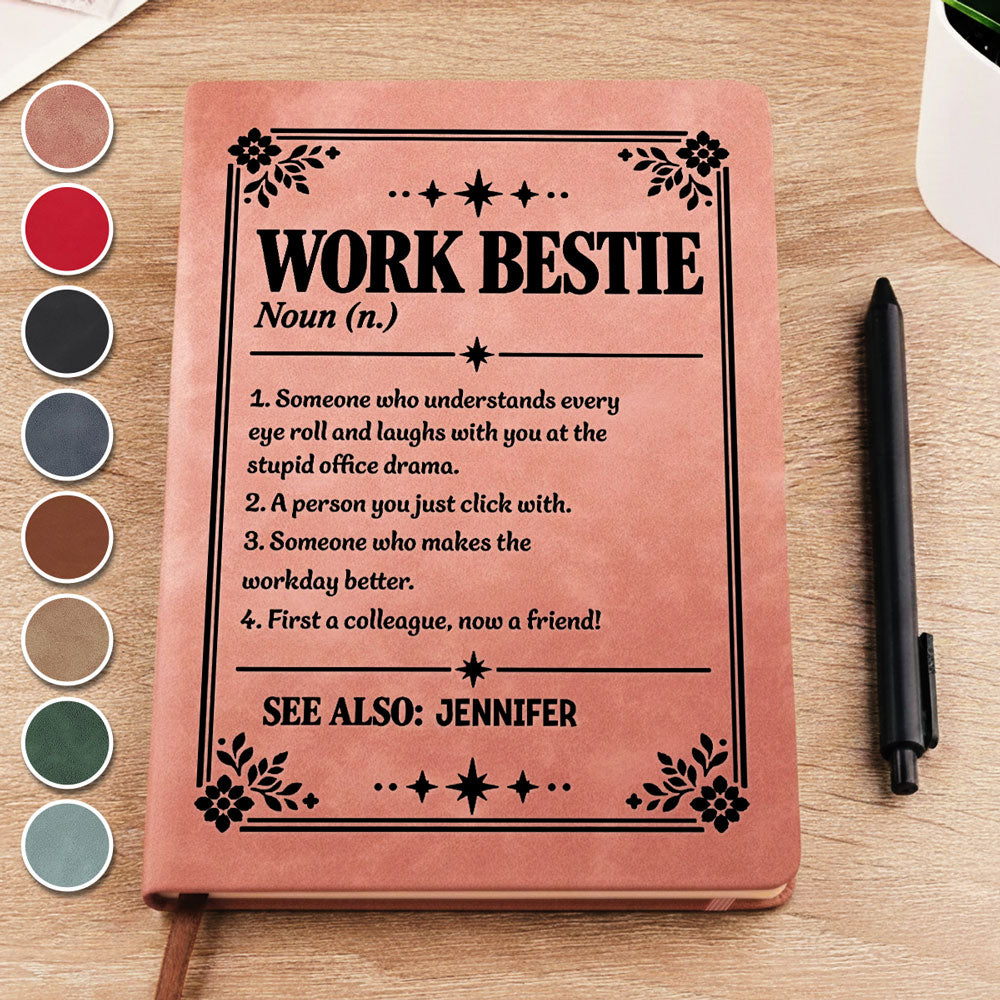 Emotional Support - Personalized Leather Journal