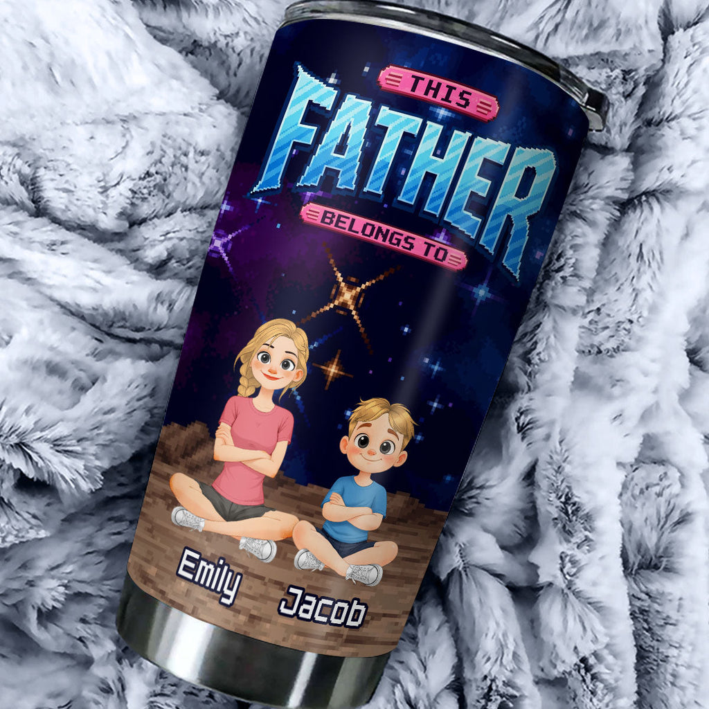 Custom Father's Day Birthday Gifts For Dad • Daddy And Spoild Kids - Personalized Tumbler
