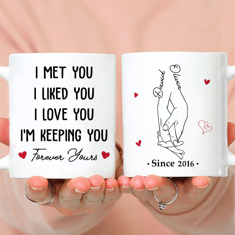 Custom Anniversary Keepsake Gifts For Couple • Since I Love You - Personalized Coffee Mug