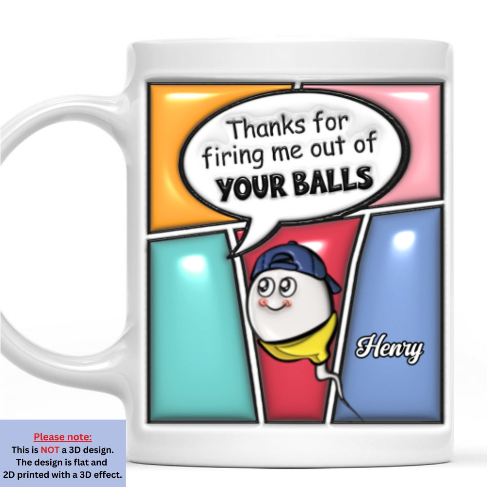 Custom Anniversary Keepsake Gifts For Couple • Built By Dad - Personalized 3D Inflated Effect Mug