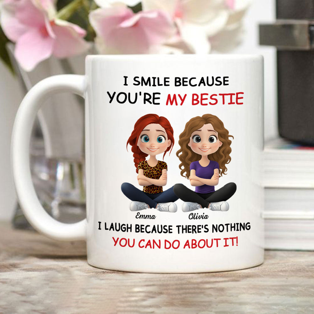 Custom Best Friend, Christmas & Birthday Friendship Keepsake Gift • My Best Besties Ever - Personalized Coffee Mug