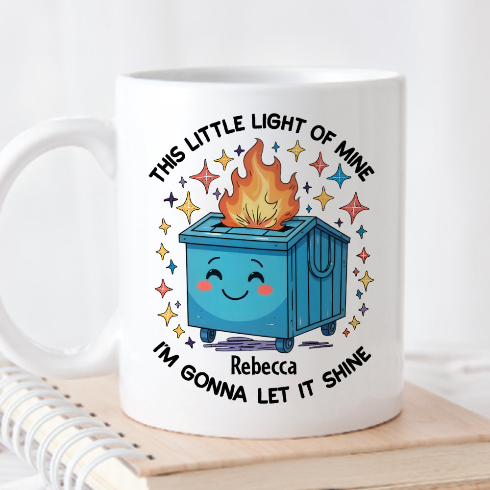 Custom Coworker, Christmas & Birthday Team Appreciation Gift • Dumpster On Fire - Personalized Coffee Mug