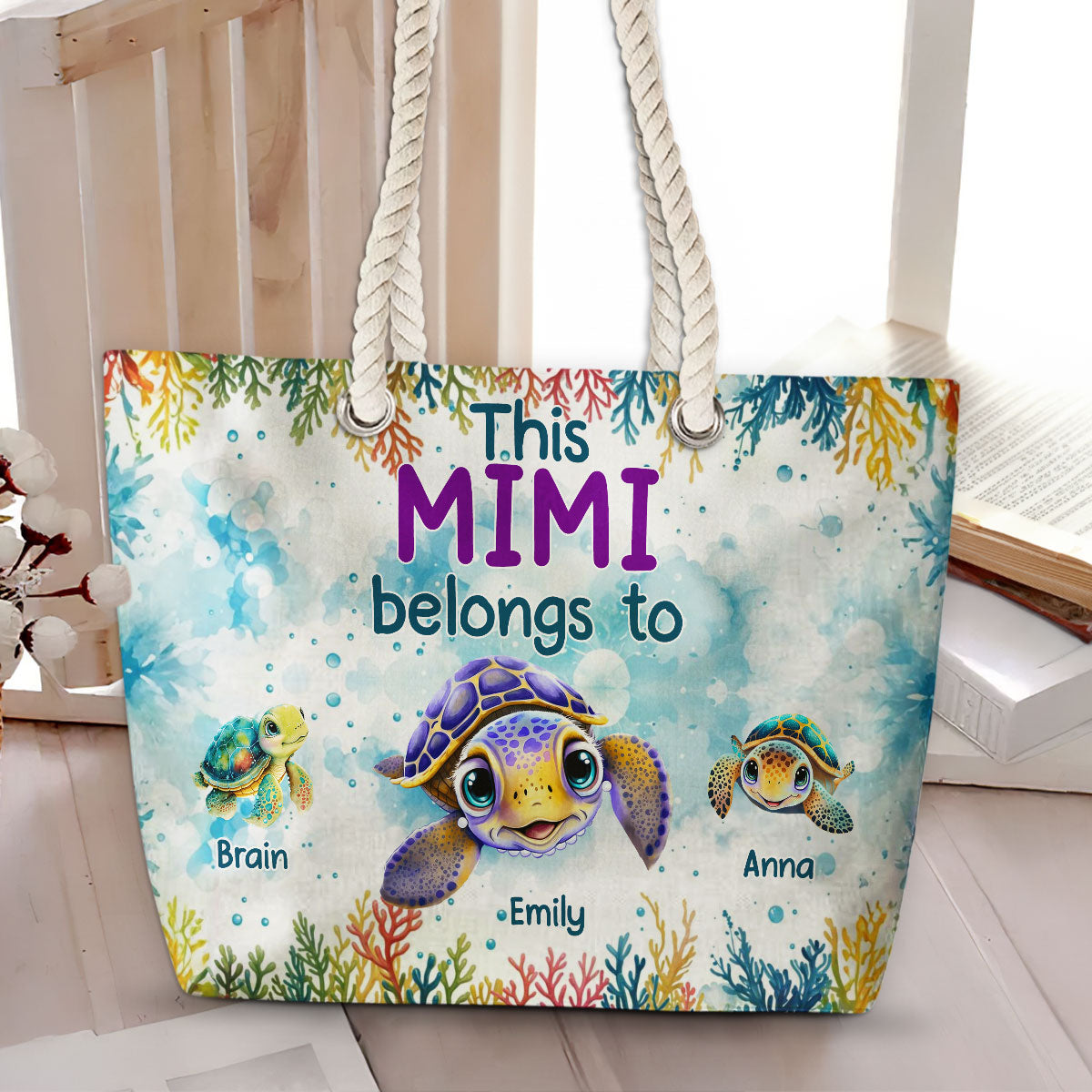 Grandma Belongs To - Personalized Beach Bag