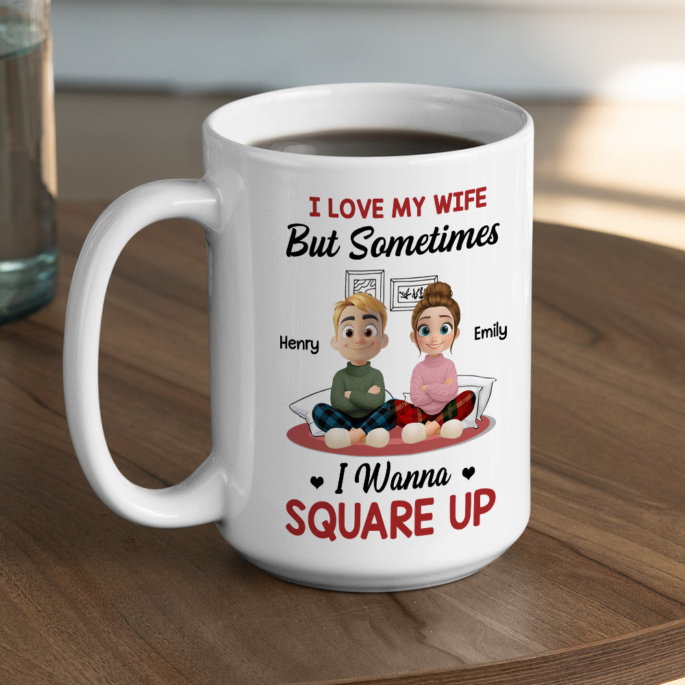 Custom Anniversary Keepsake Gifts For Couple • My Wife My Beautiful Headache - Personalized Coffee Mug