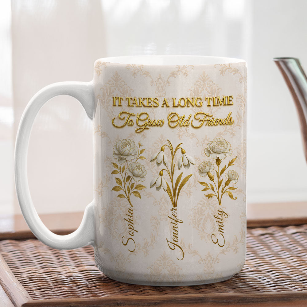 Custom Best Friend, Christmas & Birthday Friendship Keepsake Gift • My Vintage Friend - Personalized Coffee Mug