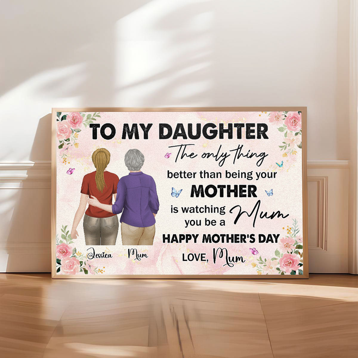 To My Daughter - Personalized Poster