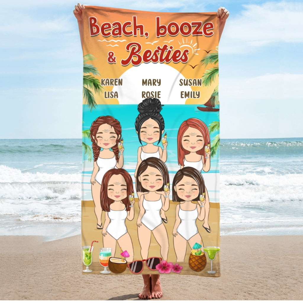 Beach & Besties - Personalized Beach Towel