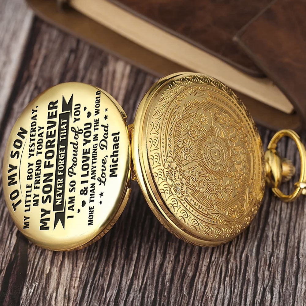My Son Forever - Personalized Pocket Watch