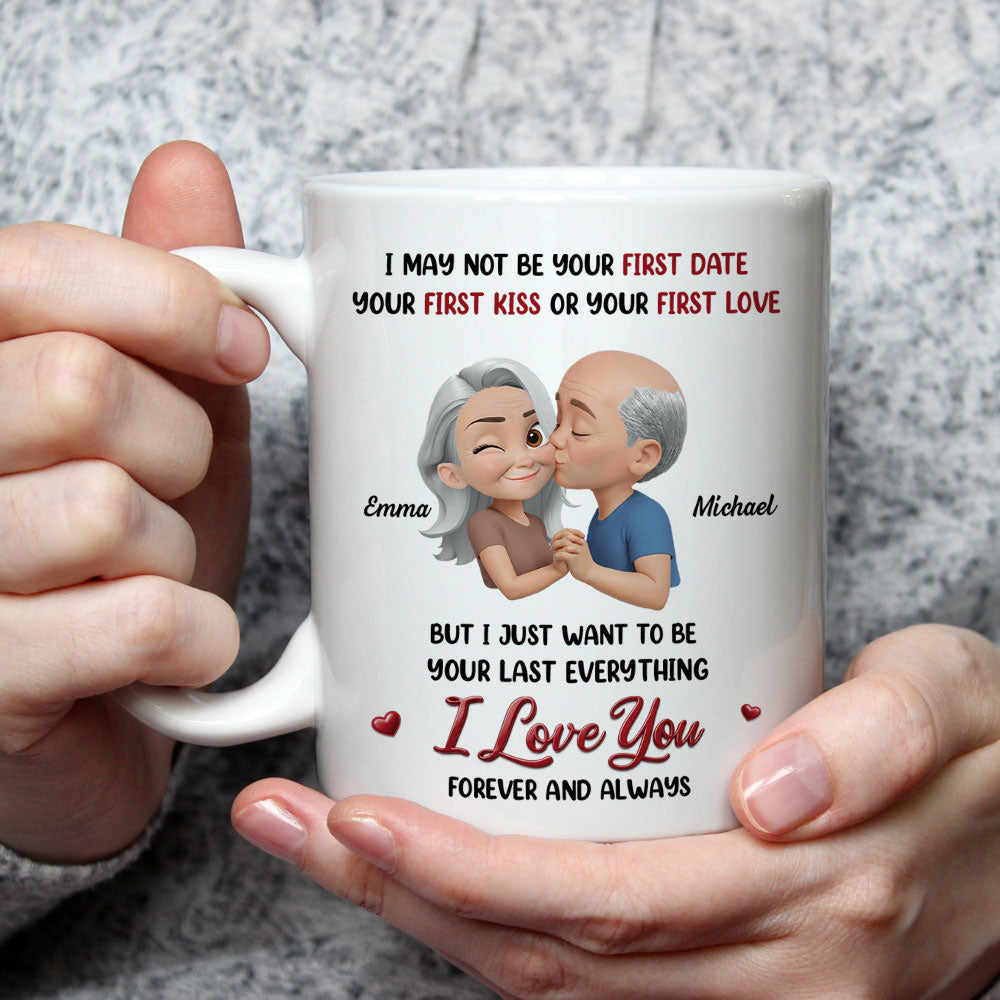 Custom Anniversary Keepsake Gifts For Couple • Not Your First Date Or First Kiss - Personalized Coffee Mug