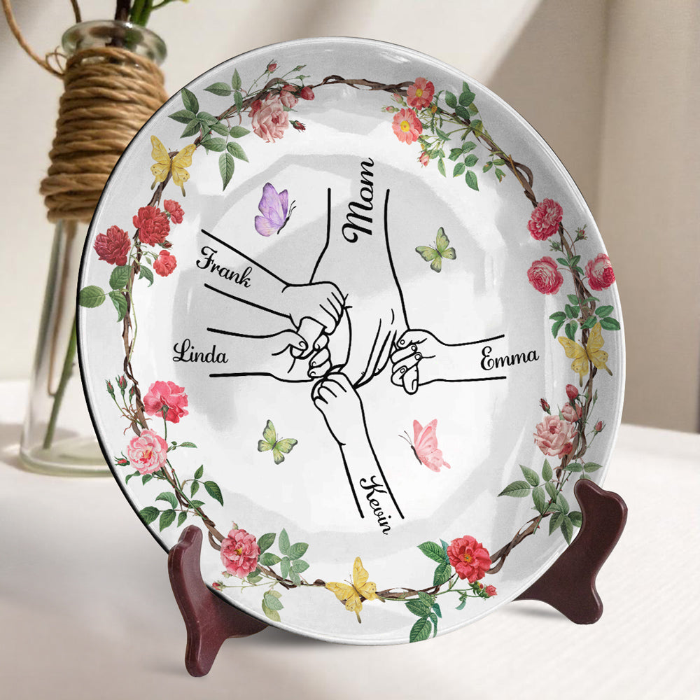 You Hold My Hand And My Heart - Personalized Plate