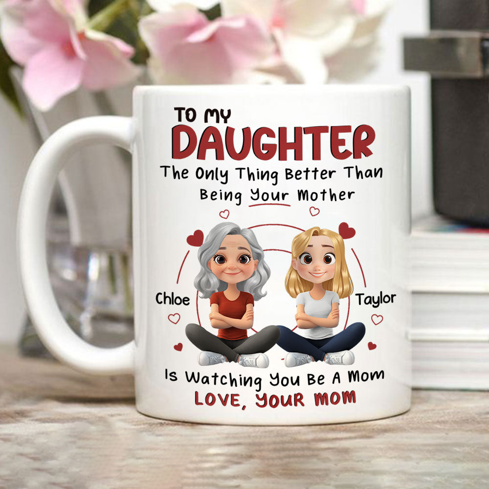Custom Christmas & Birthday Gift for Daughter • To My Lovely Daughter - Personalized Coffee Mug