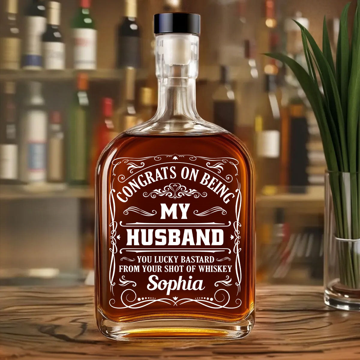 Being My Husband - Personalized Spirits Decanter