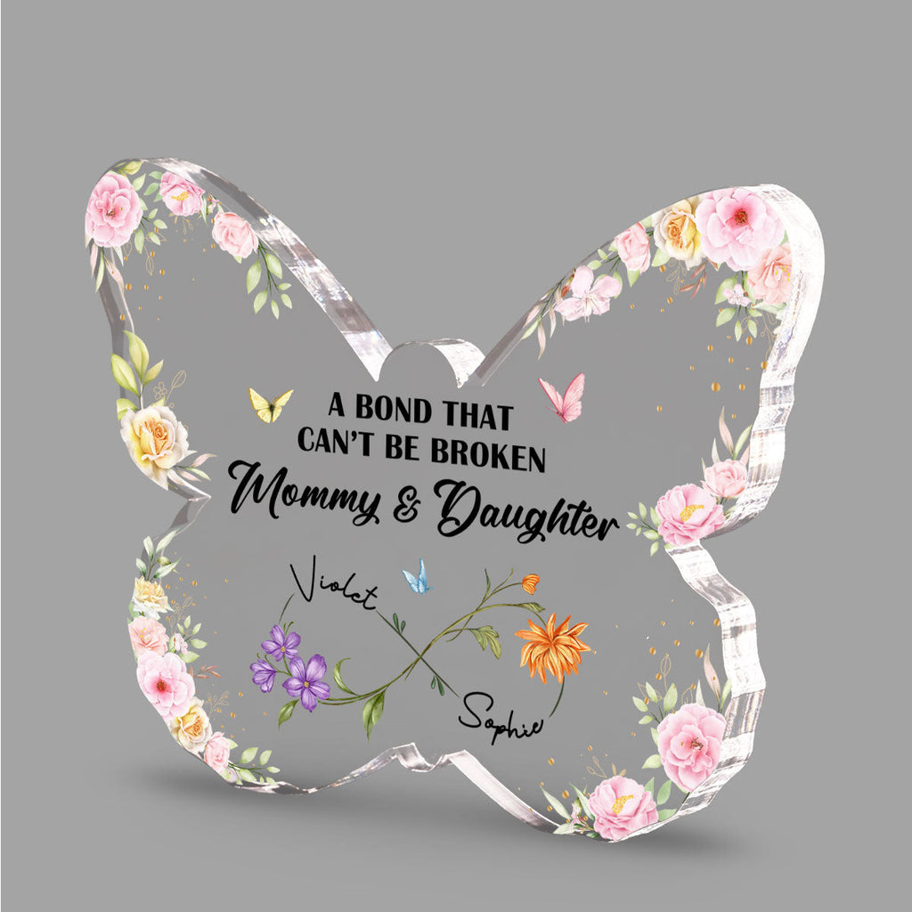 Custom Mother's Day Decor, Gift for Mom & Grandma • A Bond That Cant Be Broken - Personalized Acrylic Plaque