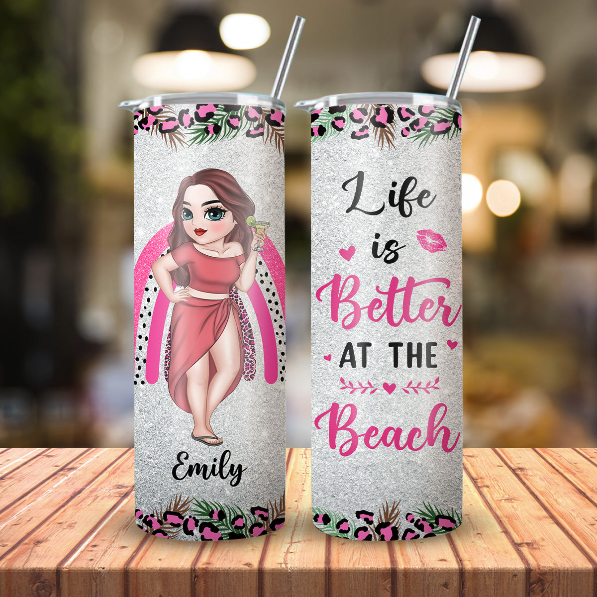 Better Life - Personalized Skinny Tumbler
