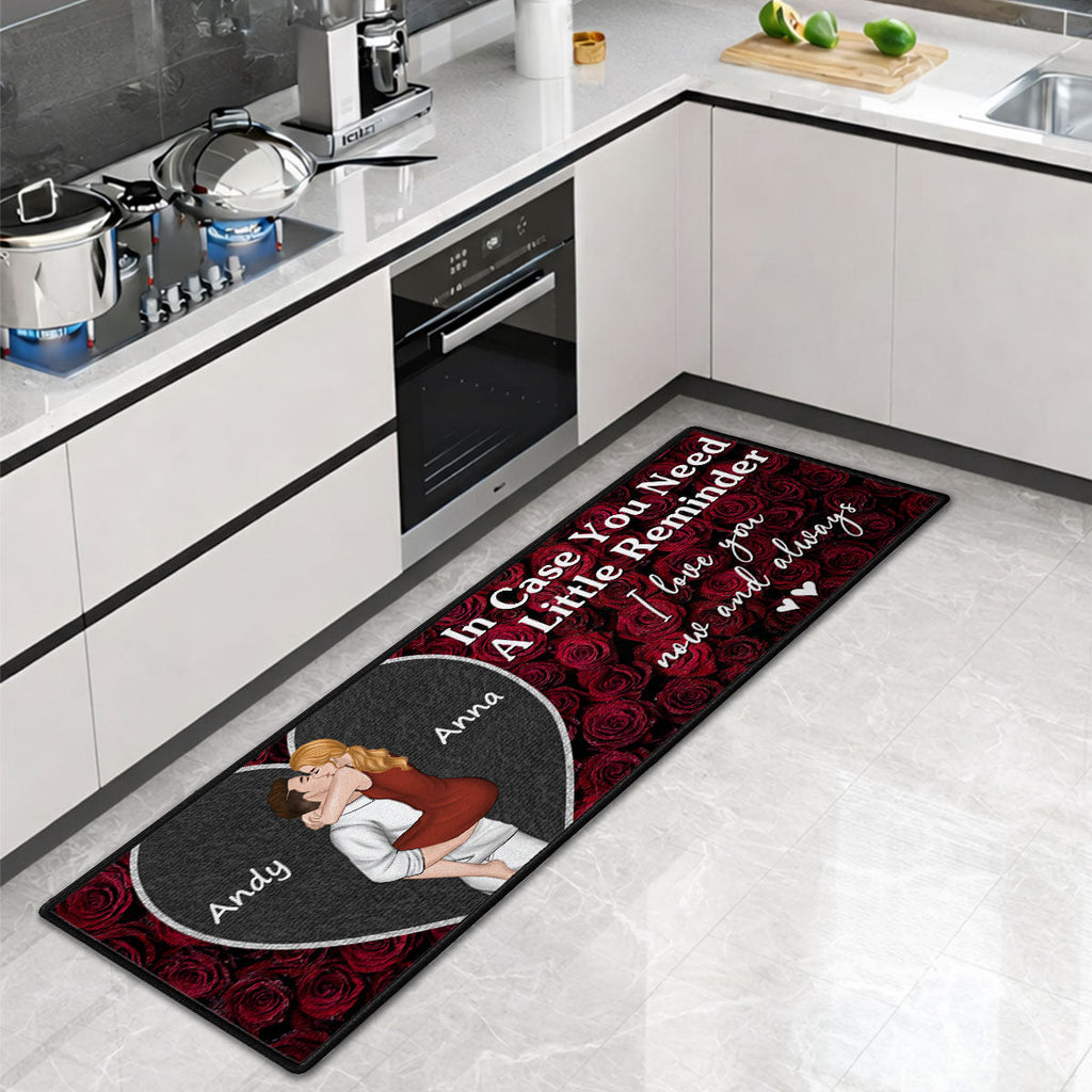 Custom Couple Rug, Anniversary Housewarming Gift For Wife Husband • Love You Now And Always - Personalized Runner Rug