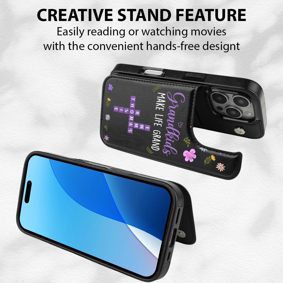 Make Life More Grand - Personalized Leather Phone Case