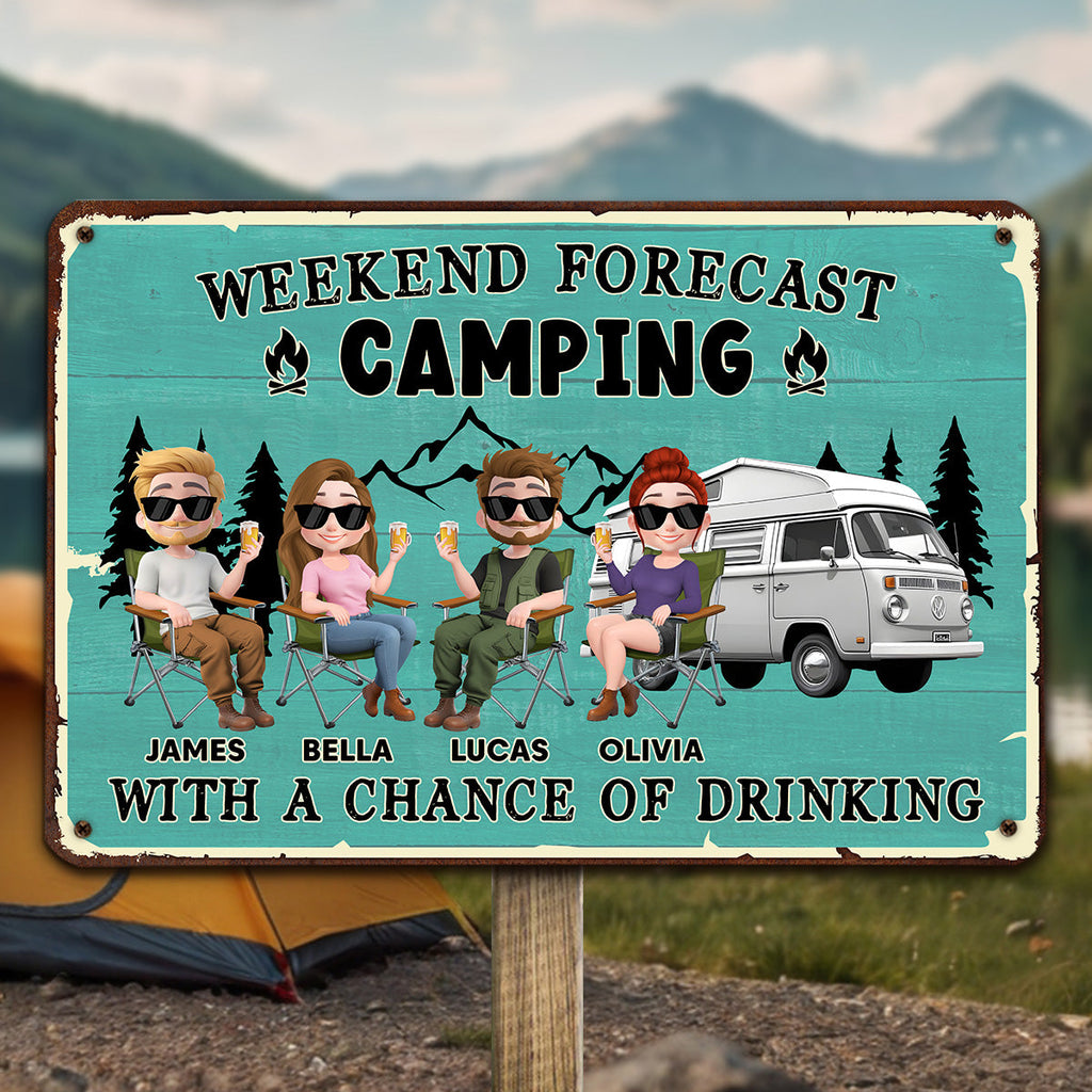 Custom Home & Wall Decor, Birthday & Christmas Gift • I Predict A Fun Weekend - Personalized Metal Signs