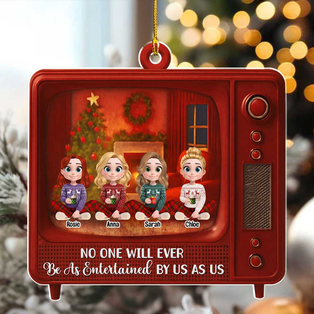 Custom Sister Christmas Ornament •  Jingle Bell Fabulous - Personalized Acrylic Ornament
