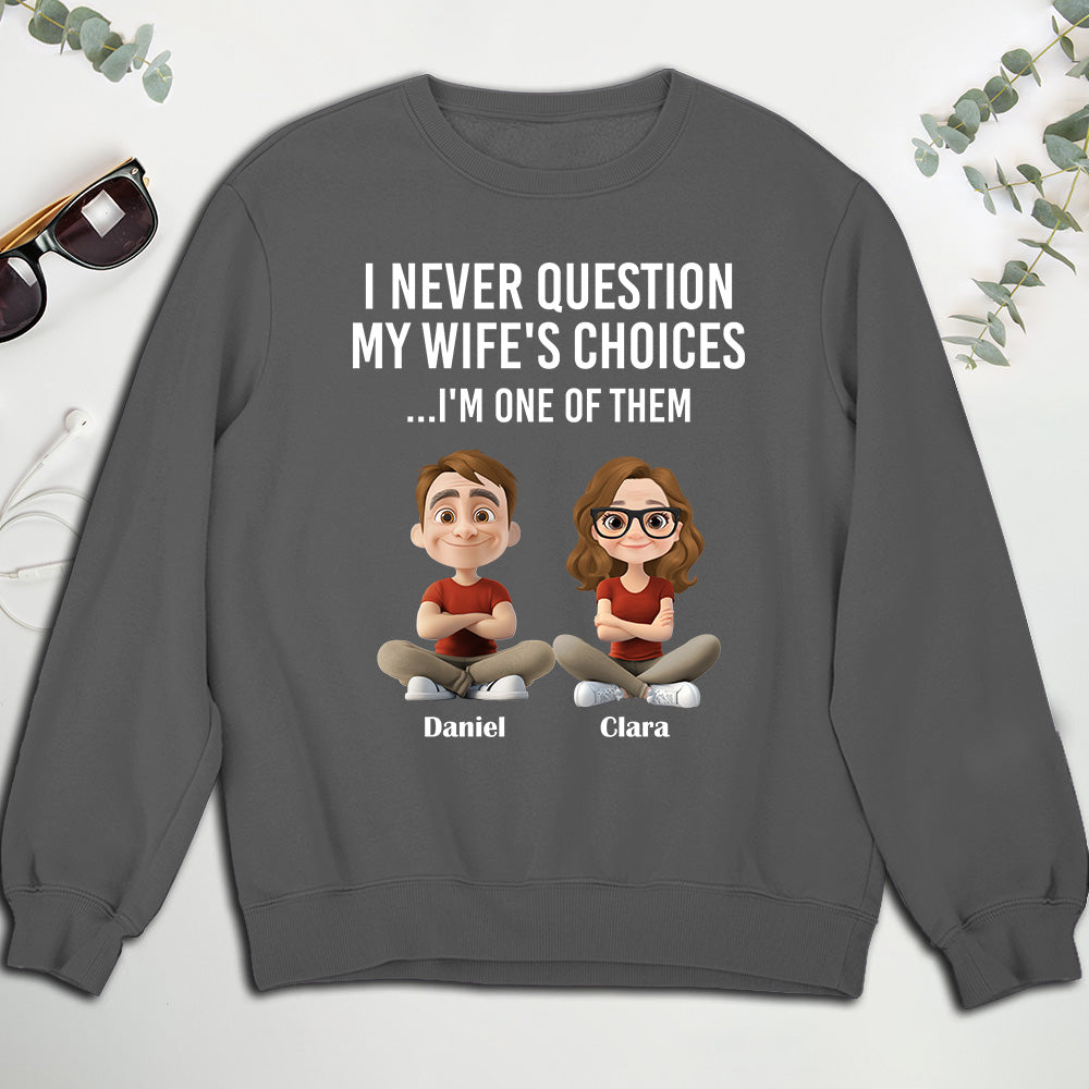 Custom Christmas Anniversary Keepsake Gifts For Husband • My Wife Choices - Personalized Shirt