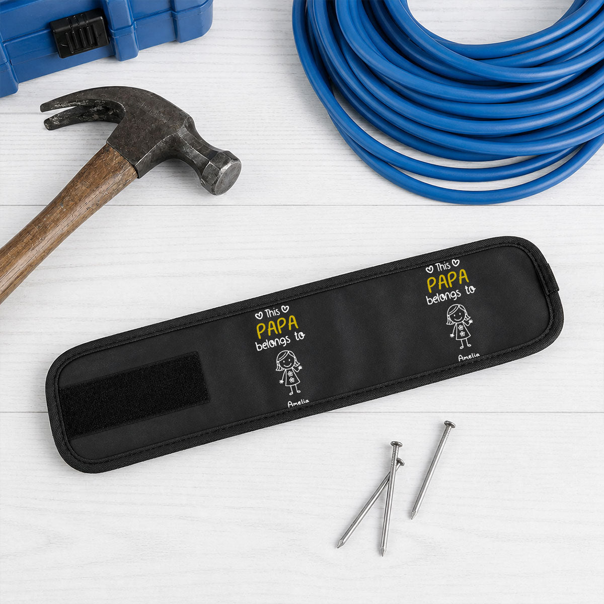 This Grandpa Belongs To Us - Personalized Magnetic Tool Wristband