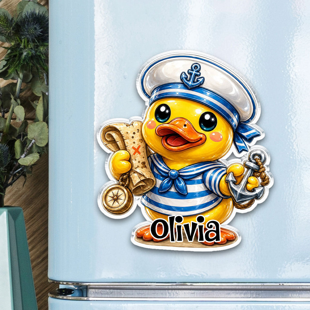 Cute Duck - Personalized Acrylic Magnet