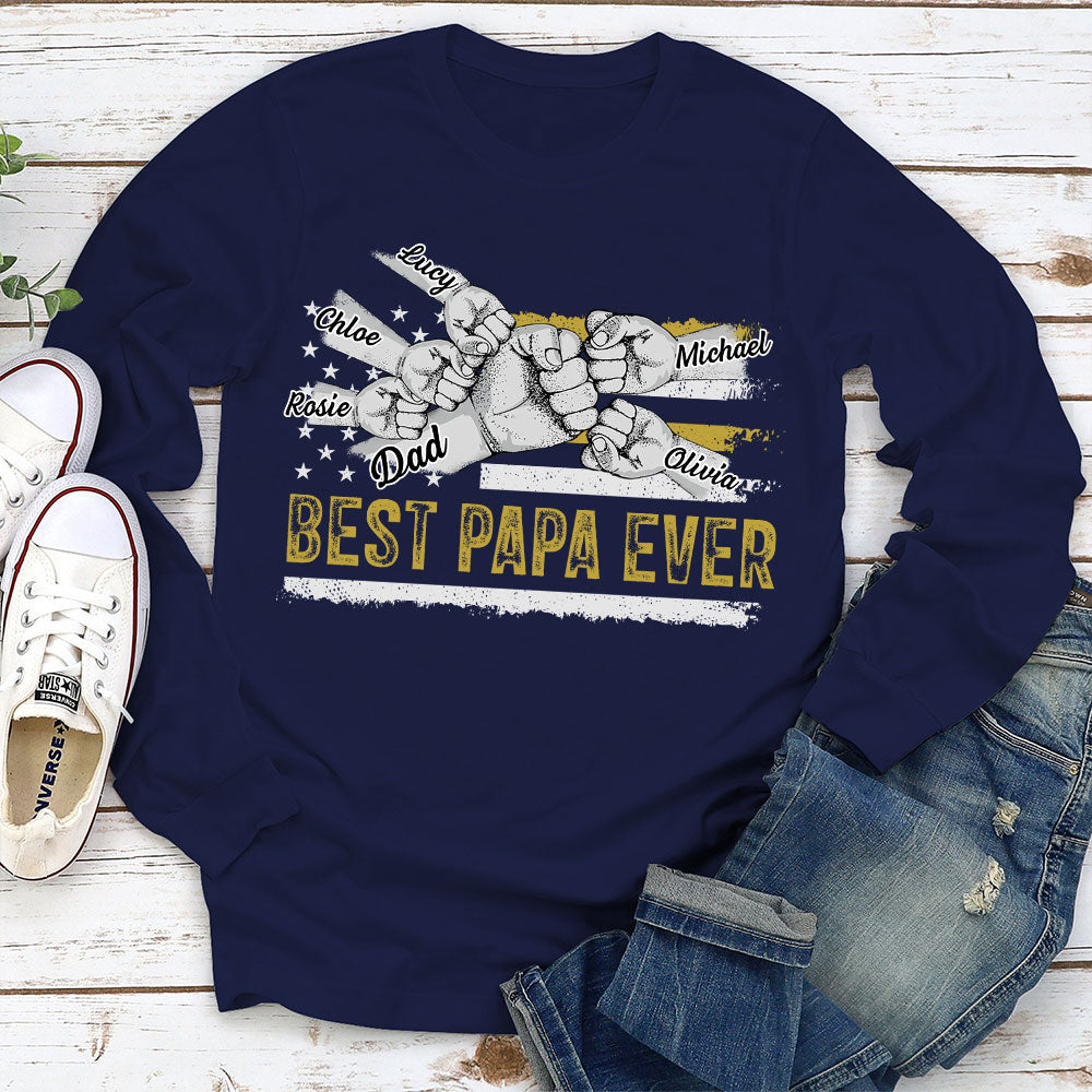 Custom Father's Day, Special Gift for Dad & Grandpa • To The Best Dad - Personalized Shirt