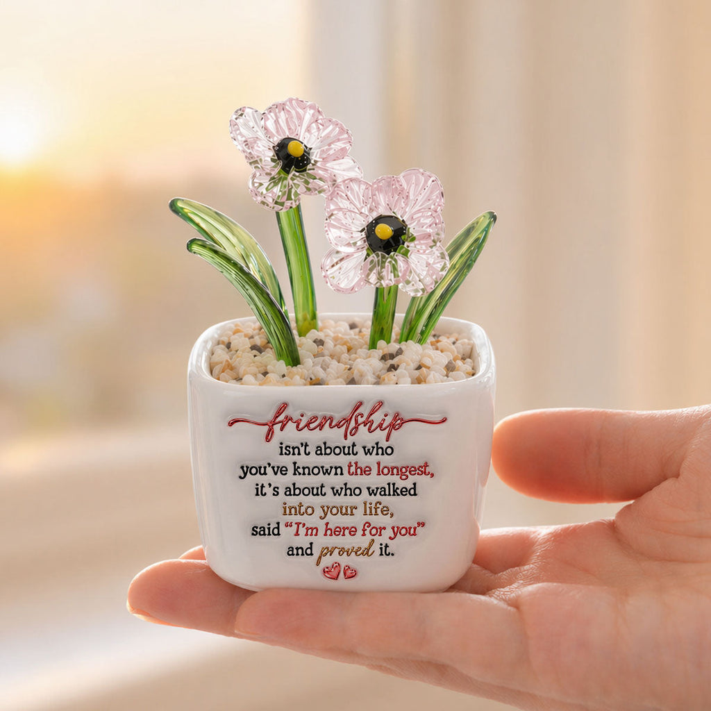 True Friendship - Personalized Glass Birth Month Flower