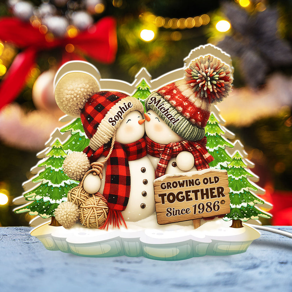 Merry And Bright Together - Personalized Light Box