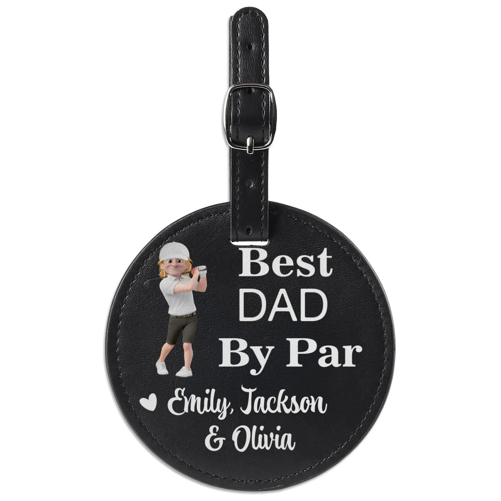 Best Daddy By Par - Personalized Golf Tee Bag