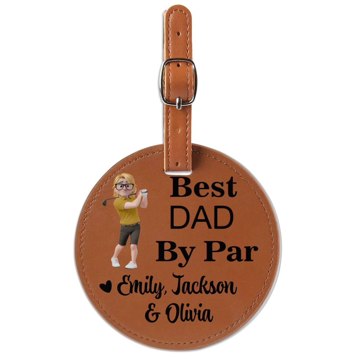 Best Daddy By Par - Personalized Golf Tee Bag