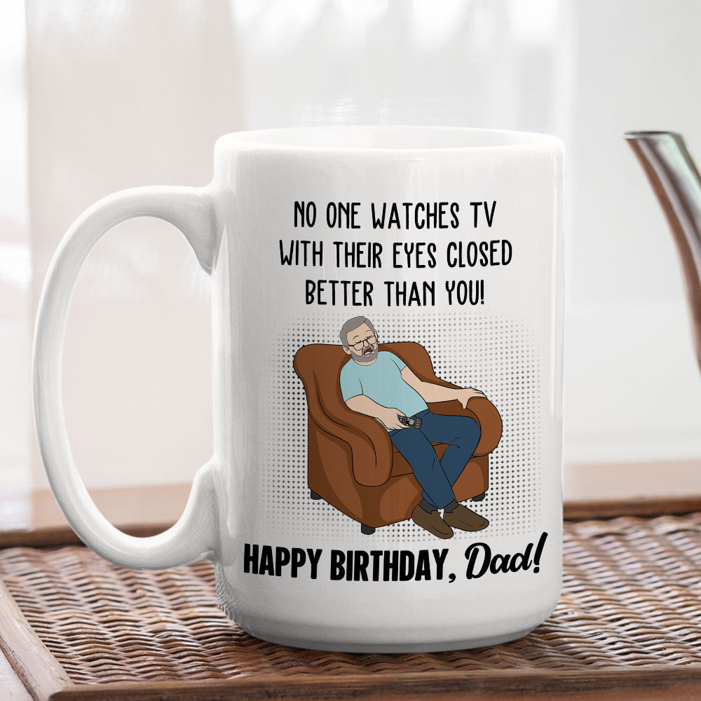 Custom Christmas & Birthday Gift for Dad • Professional Couch Napper - Personalized Coffee Mug