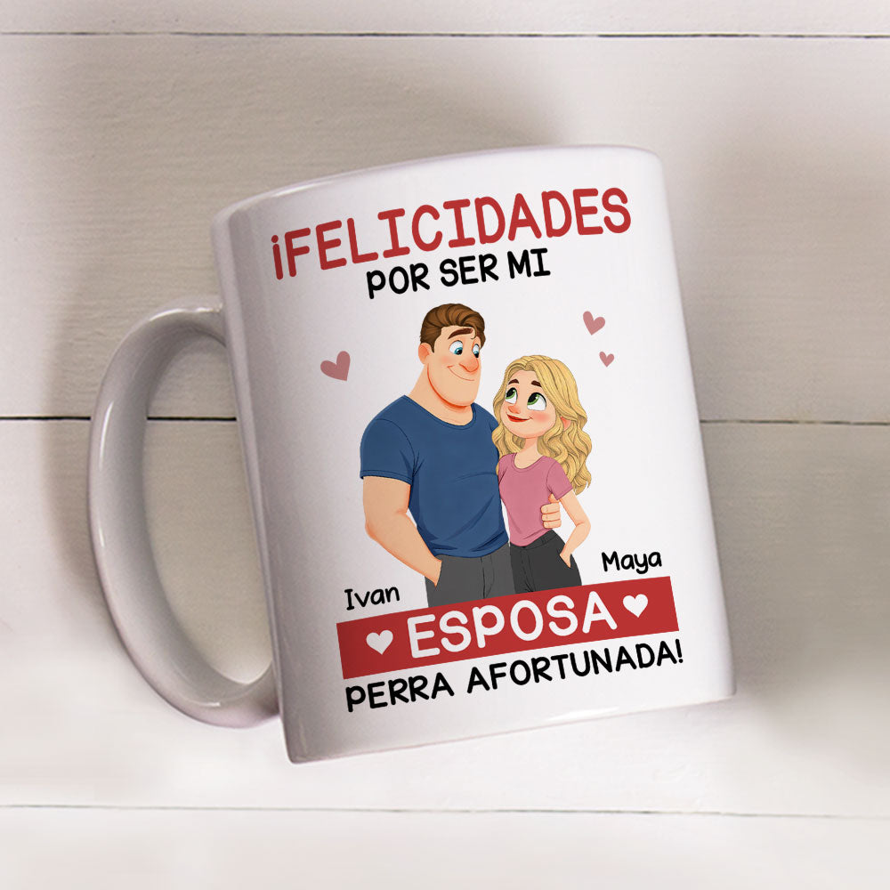 Custom Anniversary Keepsake Gifts For Couple • El amor eres tú - Taza de café personalizada