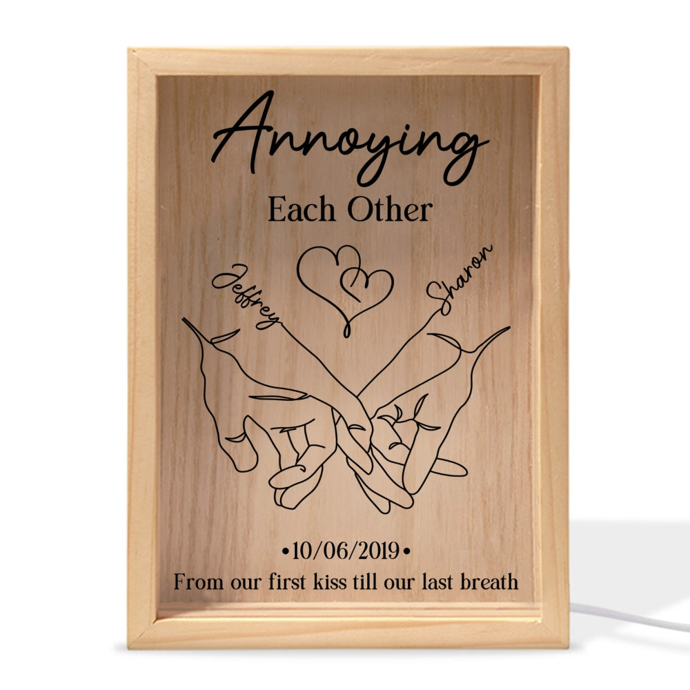 Annoying Each Other Forever Couple - Personalized Frame Light Box
