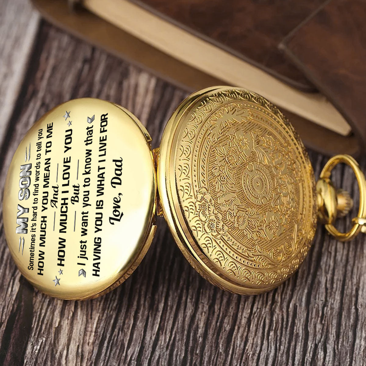 Having You Is What I Live For - Personalized Print Pocket Watch