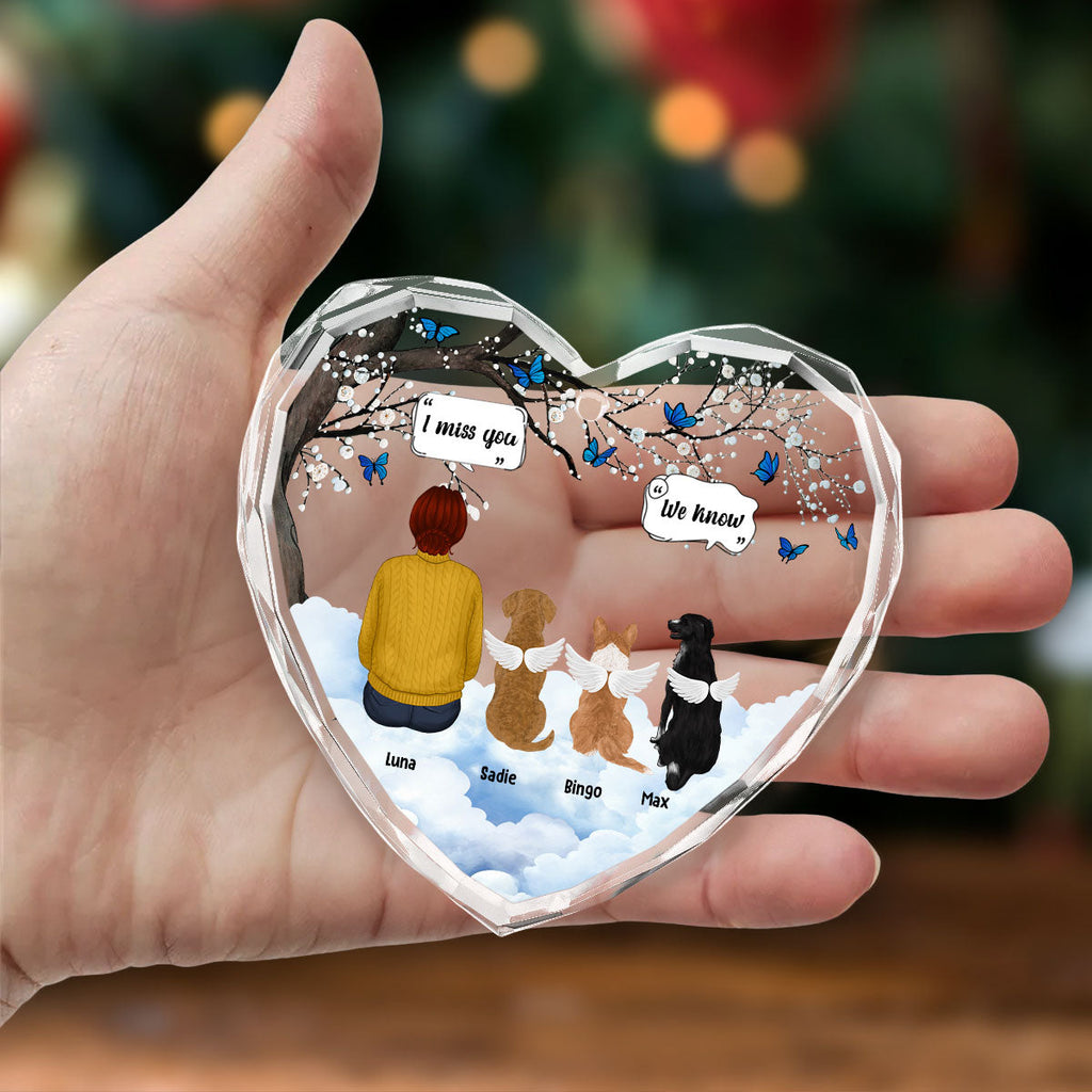 Custom Keepsake Christmas Ornament •  I Know You Miss Me - Personalized Glass Ornament
