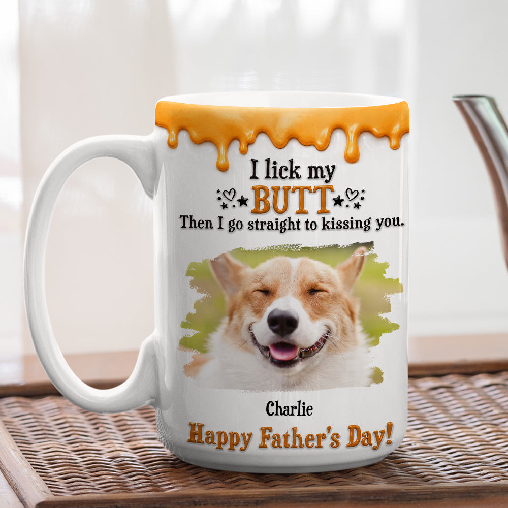 Custom Photo Christmas & Birthday Keepsake Gift • Go Straight To Kissing You Photo - Personalized 3D Effect Mug