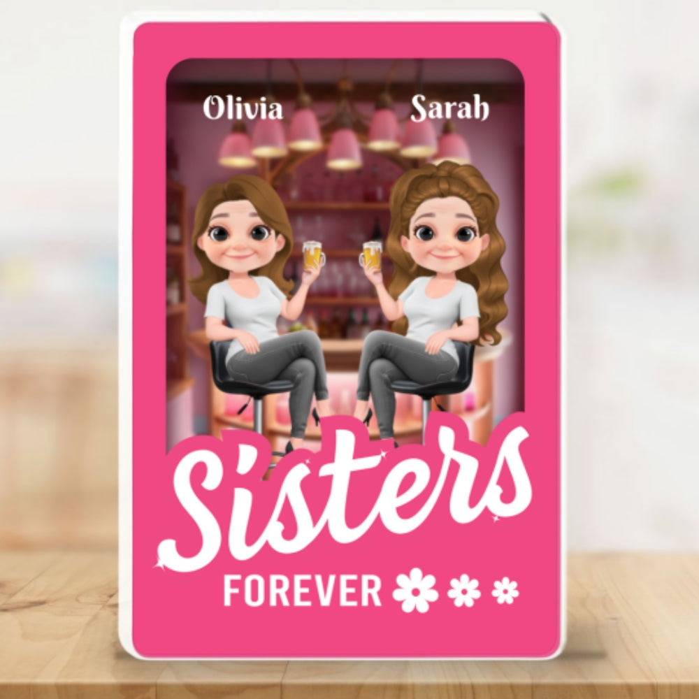 Custom Friendship Decor, Christmas Birthday Gifts For Best Friend • In My World - Personalized Acrylic Plaque