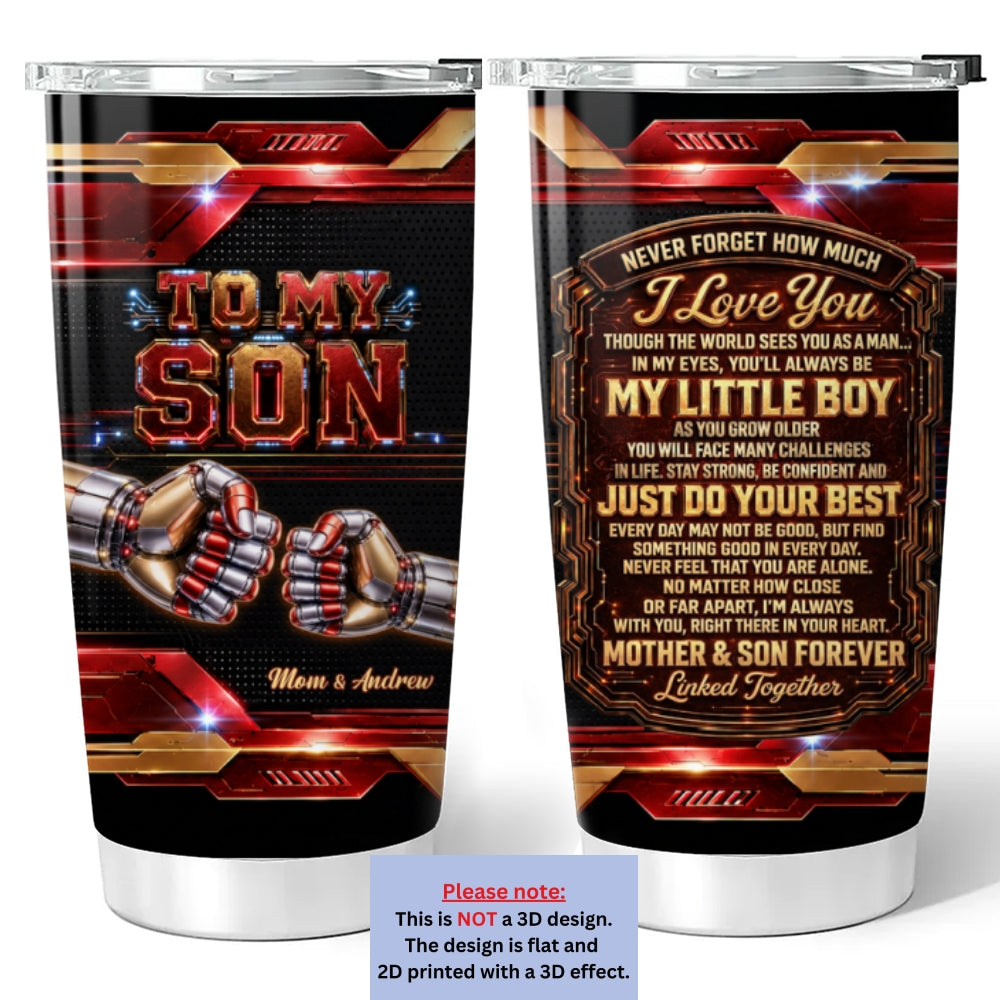Custom Christmas Birthday Gifts For Children • Through Every Challenge In Life - Personalized 3D Effect Tumbler