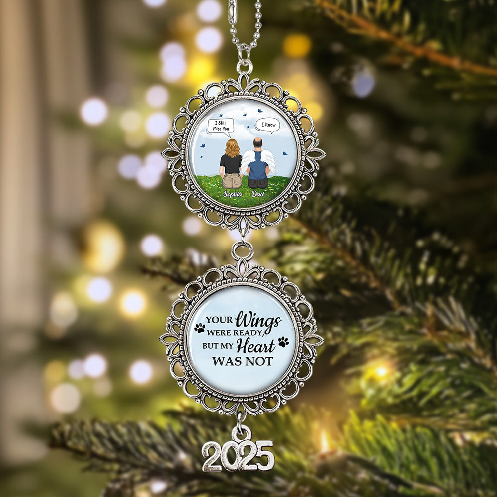 Custom Memorial Christmas Ornament, Sympathy Keepsake •  Not Even Love Could Save You - Personalized Charming Ornament