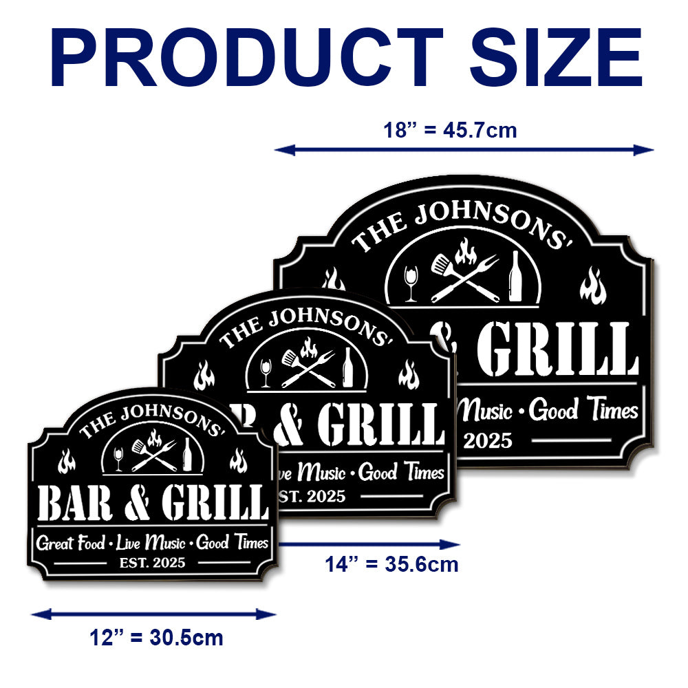 Custom Family Summer Backyard, Patio & Porch Decor • Great Time At Backyard - Personalized Wood Sign