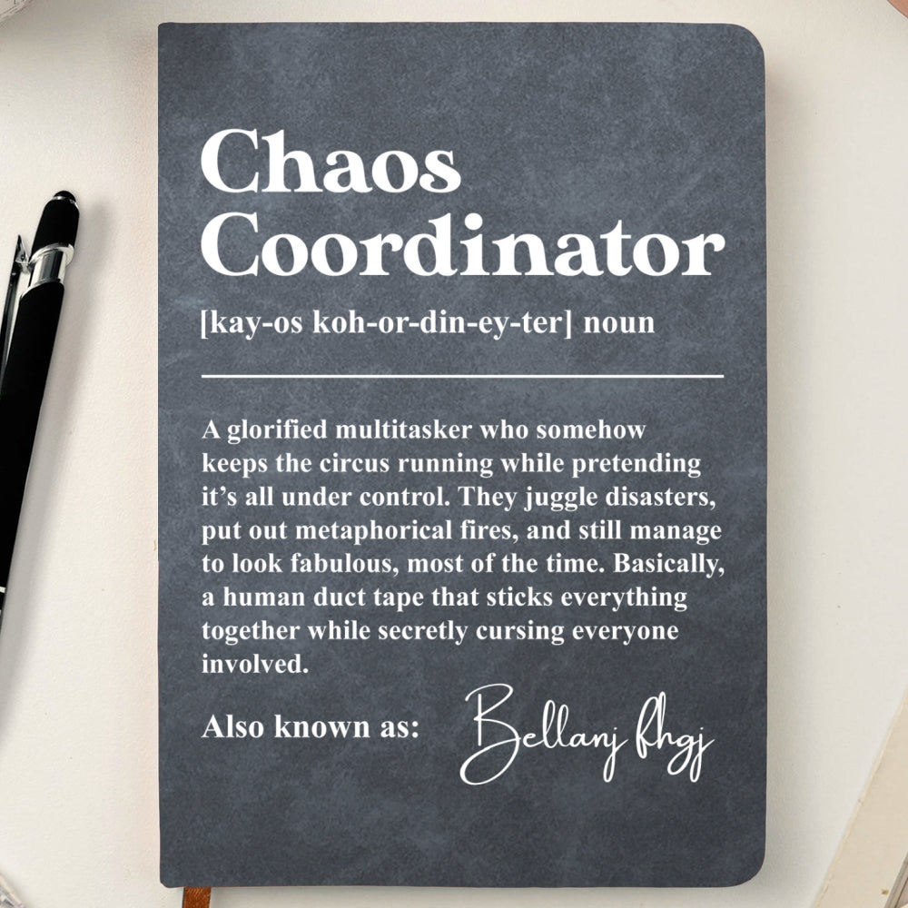 Office Fires Meet Their Match - Personalized Leather Journal