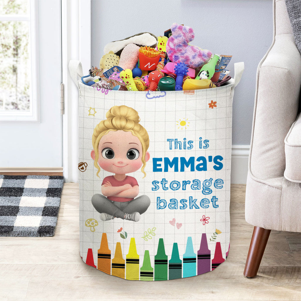 Kids Storage Basket - Personalized Basket