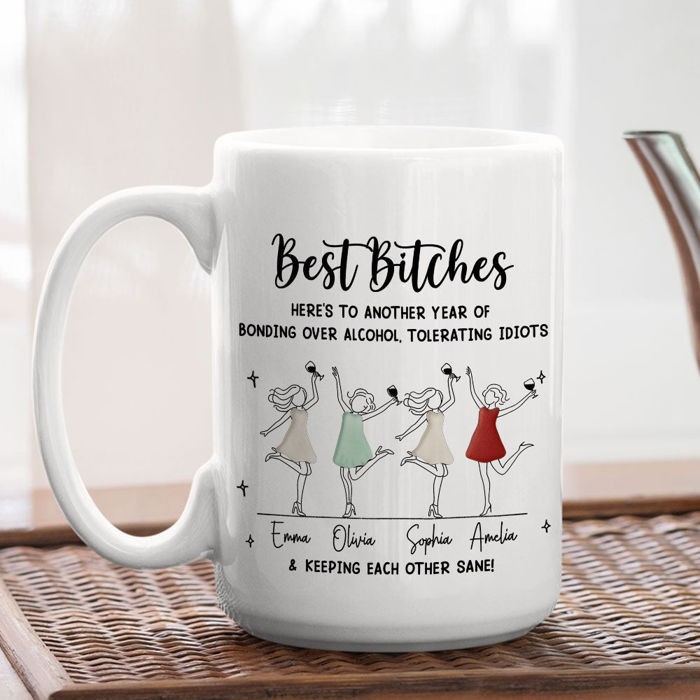 Custom Best Friend, Christmas & Birthday Friendship Keepsake Gift • Until We Are Old - Personalized Coffee Mug