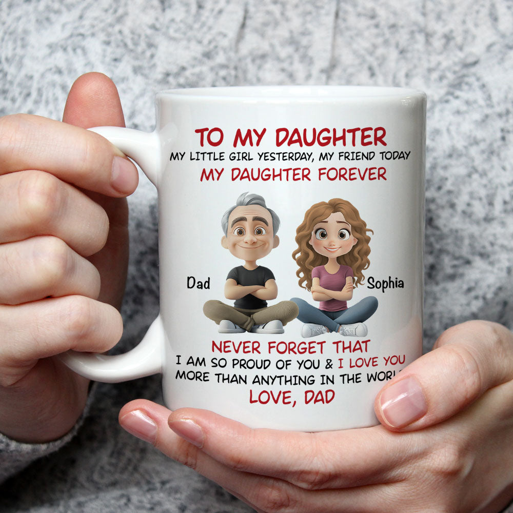 Custom Christmas & Birthday Keepsake Gift • My Little Boy Yesterday - Personalized Coffee Mug