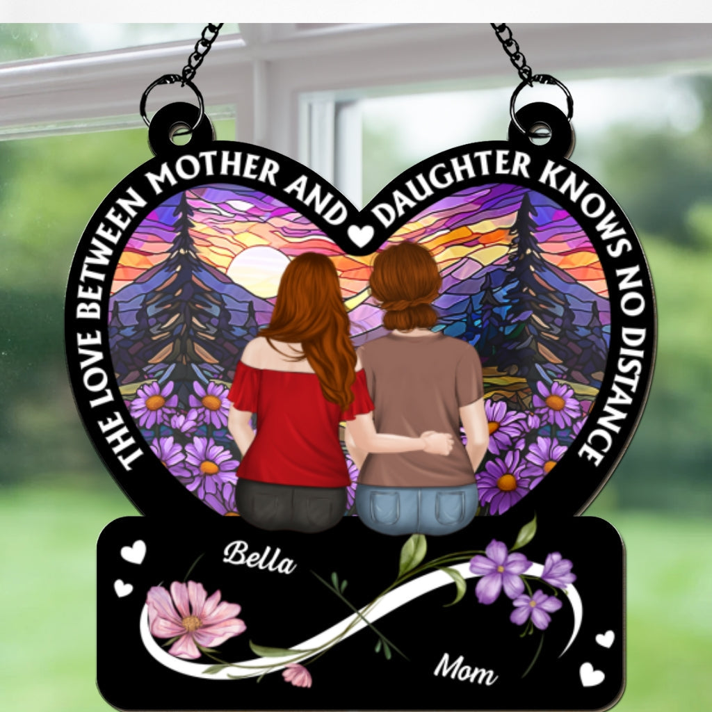 Custom Hanging Decor for Mom Daughter, Mother's Day Gifts • I Love You Mom - Personalized Suncatcher